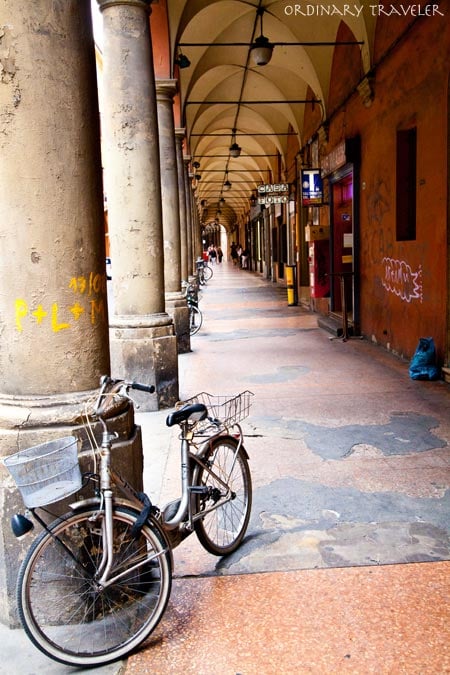 Porticoes in Bologna, Italy