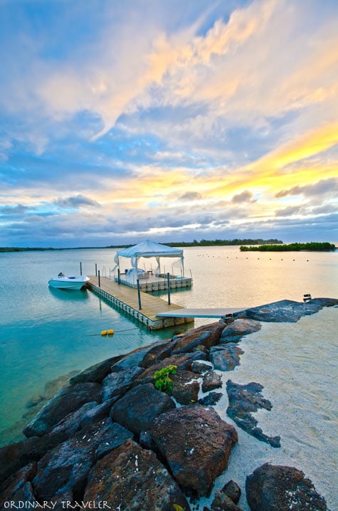 The Four Seasons Mauritius Sunrise Lagoon Dock Boat