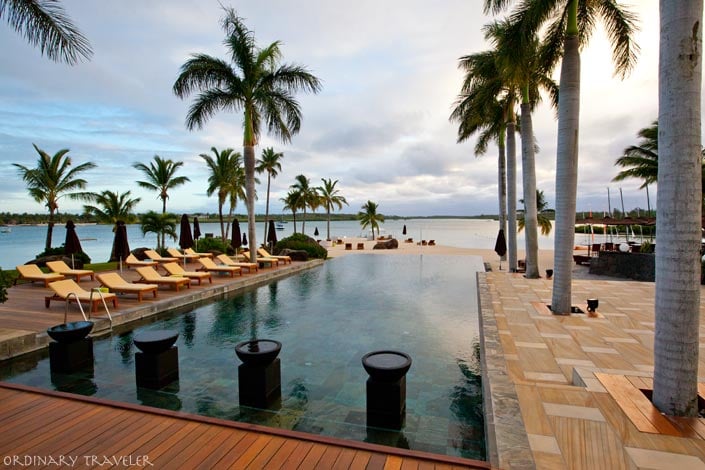 The Four Seasons Mauritius Pool Overlooking Ocean