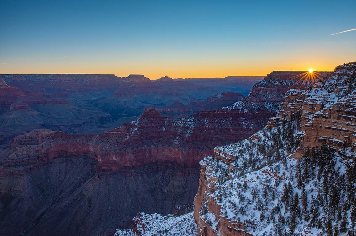 Grand Canyon Arizona at sunset