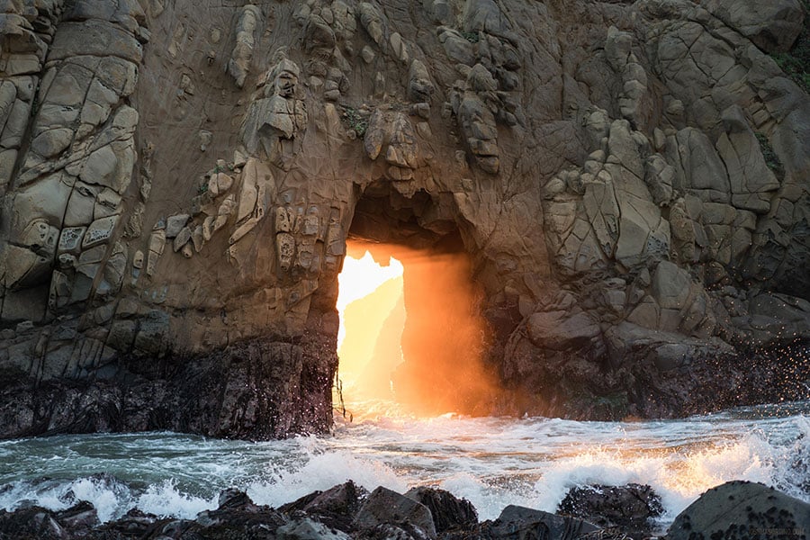 Keyhole Arch at Pfeiffer Beach