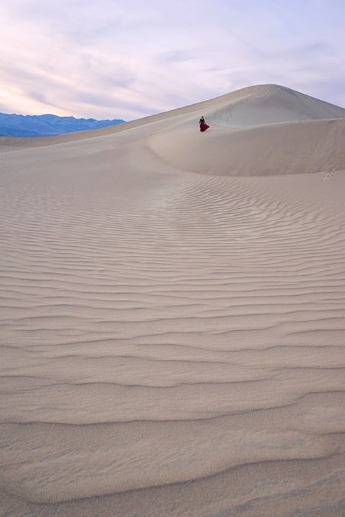 sand dunes in death valley national park in california