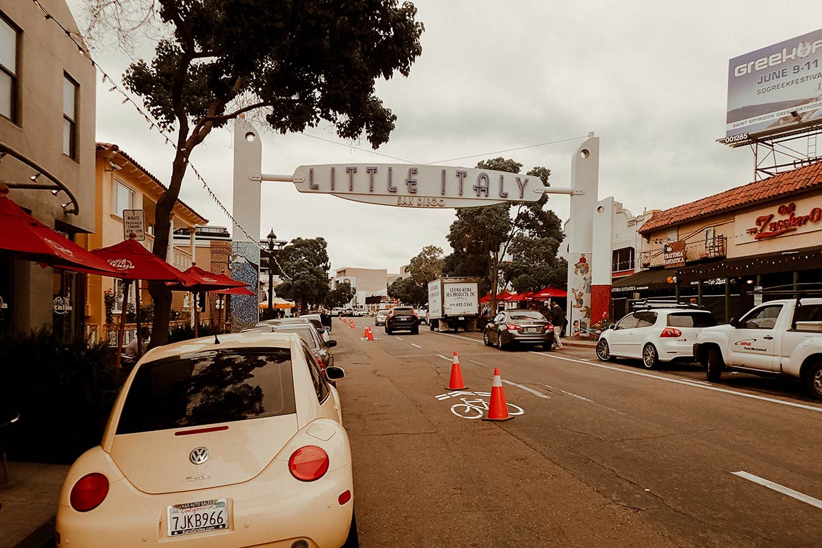 Little Italy San Diego street sign