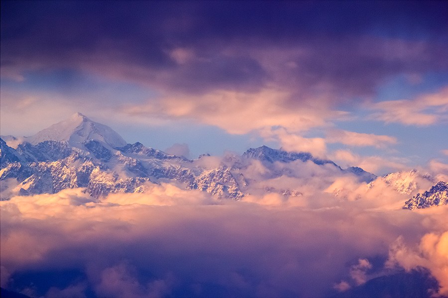 Himalaya Mountains View from Nagarkot, Nepal