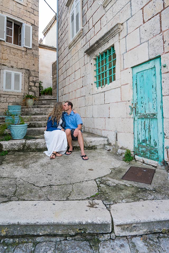 Ancient Alleyway in Korcula, Croatia