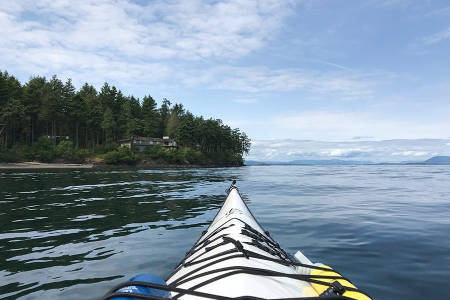 Kayaking on San Juan Island, Washington