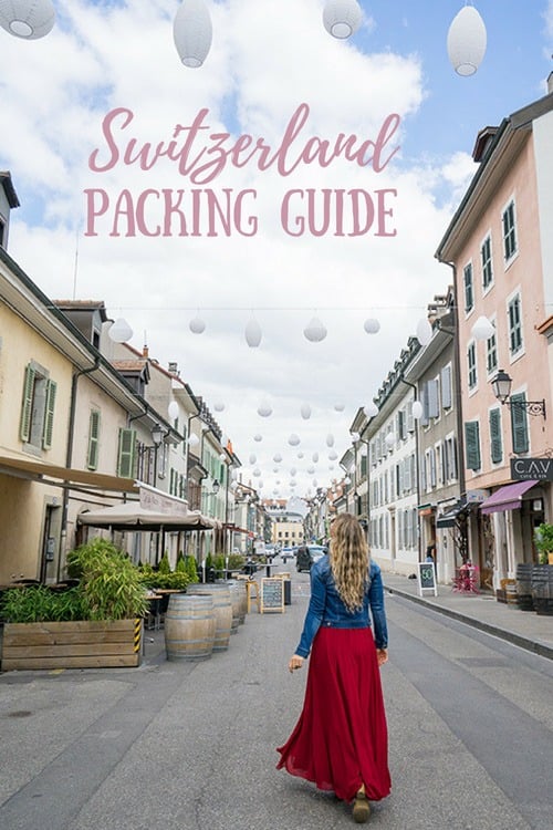 Women's Packing Guide For Switzerland