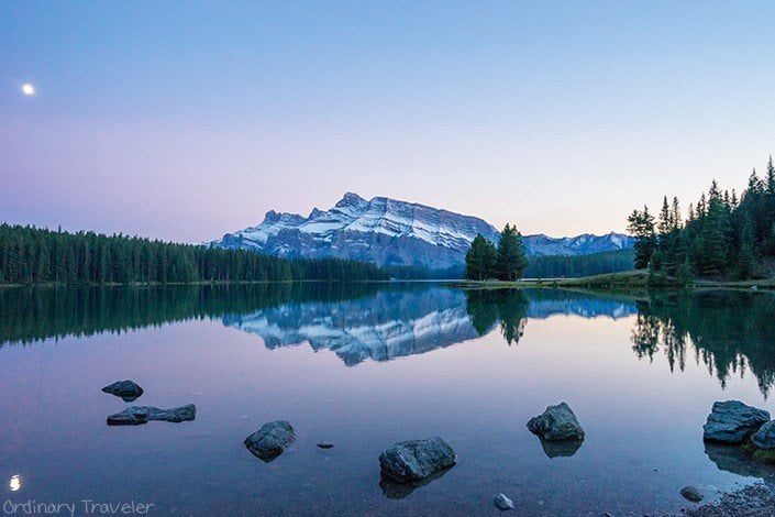 Two Jack Lake Sunset - Alberta, Canada