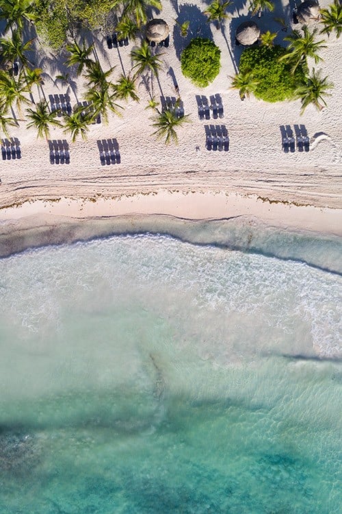 Aerial shot taken at the The Royal Suites Yucatán by Palladium.